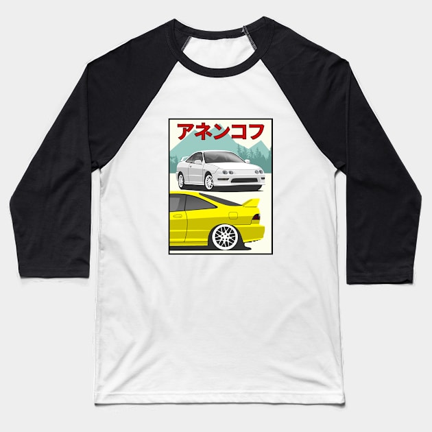 Honda Integra Baseball T-Shirt by Rebellion Store